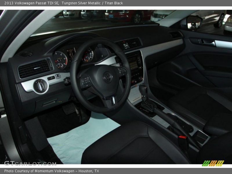 Tungsten Silver Metallic / Titan Black 2013 Volkswagen Passat TDI SE