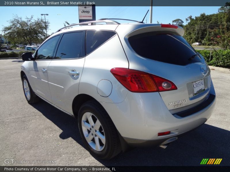 Brilliant Silver Metallic / Black 2010 Nissan Murano SL