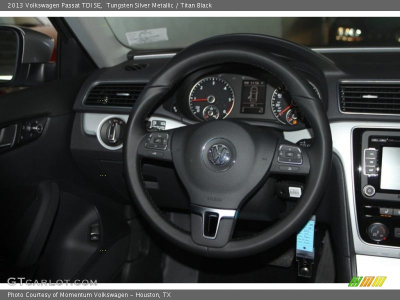Tungsten Silver Metallic / Titan Black 2013 Volkswagen Passat TDI SE