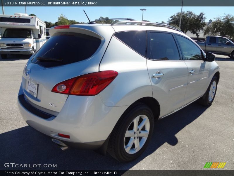 Brilliant Silver Metallic / Black 2010 Nissan Murano SL