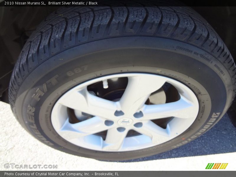 Brilliant Silver Metallic / Black 2010 Nissan Murano SL