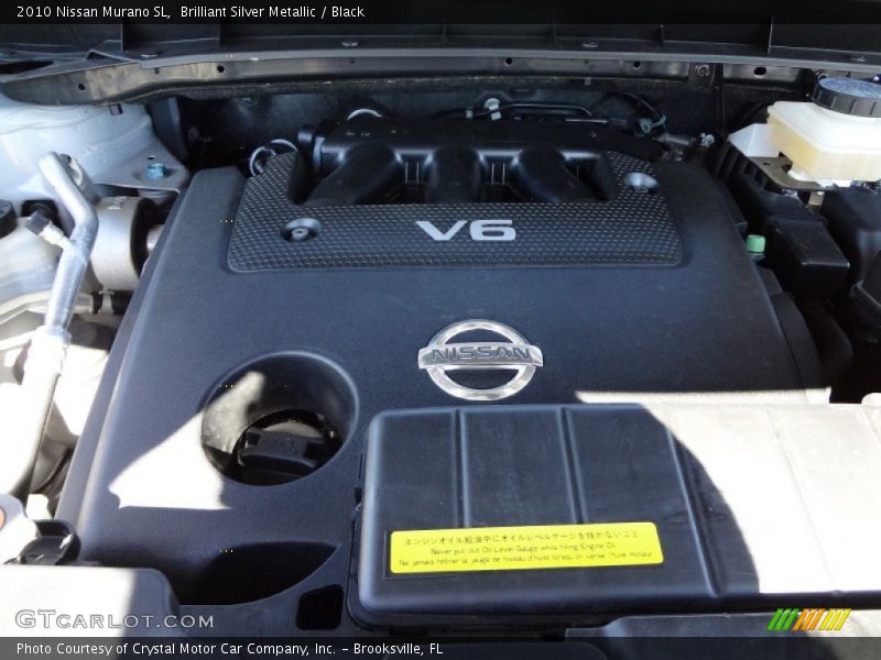 Brilliant Silver Metallic / Black 2010 Nissan Murano SL
