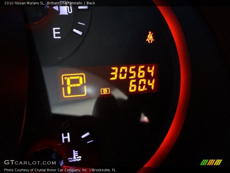 Brilliant Silver Metallic / Black 2010 Nissan Murano SL