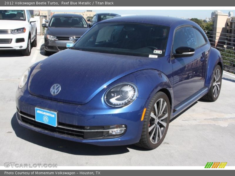 Reef Blue Metallic / Titan Black 2012 Volkswagen Beetle Turbo