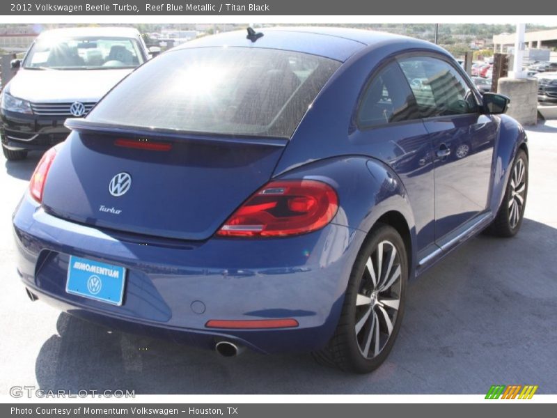 Reef Blue Metallic / Titan Black 2012 Volkswagen Beetle Turbo