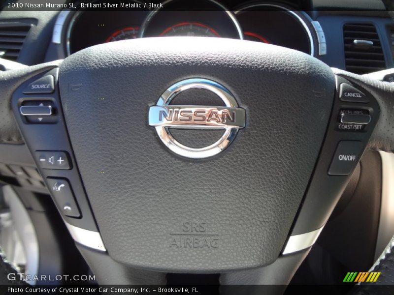 Brilliant Silver Metallic / Black 2010 Nissan Murano SL