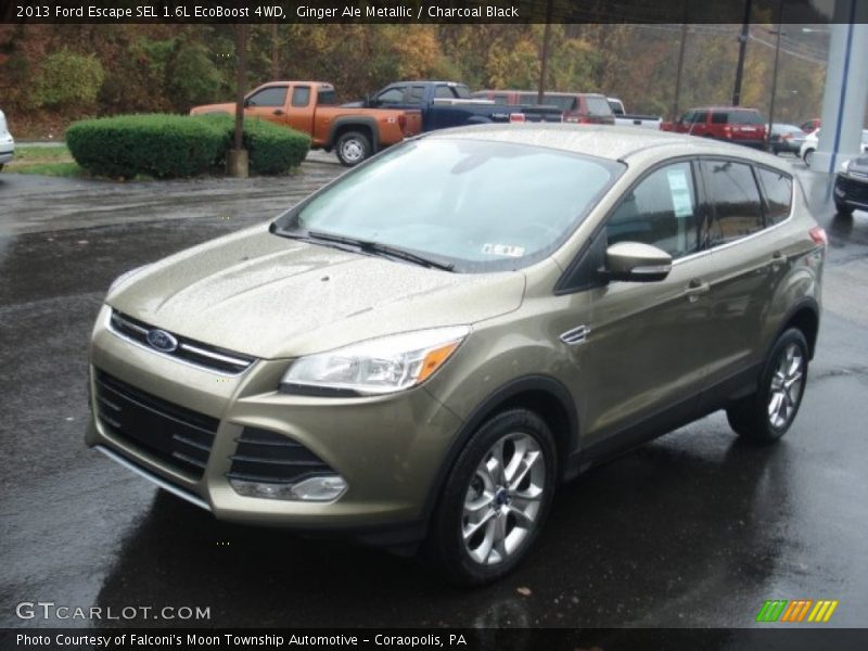 Ginger Ale Metallic / Charcoal Black 2013 Ford Escape SEL 1.6L EcoBoost 4WD