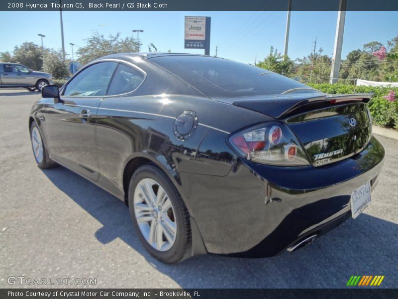 Black Pearl / GS Black Cloth 2008 Hyundai Tiburon GS
