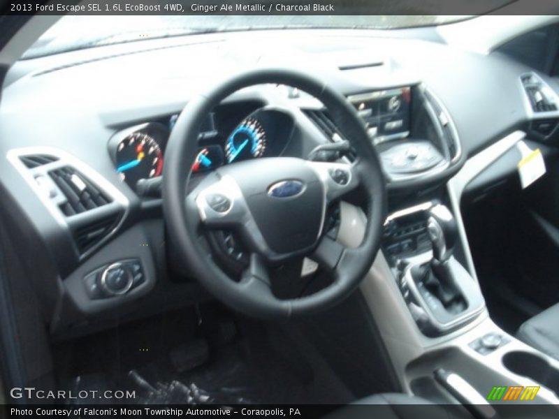 Ginger Ale Metallic / Charcoal Black 2013 Ford Escape SEL 1.6L EcoBoost 4WD
