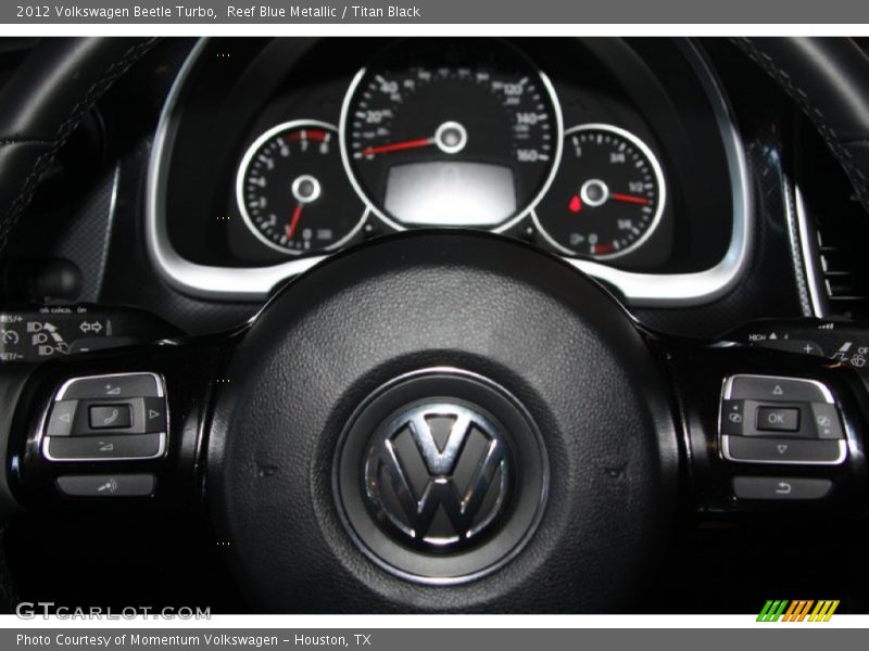 Reef Blue Metallic / Titan Black 2012 Volkswagen Beetle Turbo