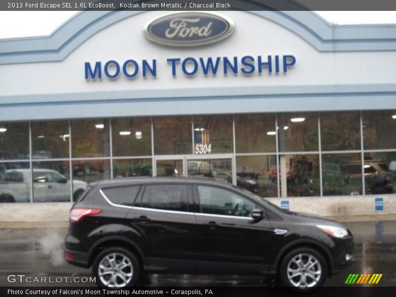 Kodiak Brown Metallic / Charcoal Black 2013 Ford Escape SEL 1.6L EcoBoost