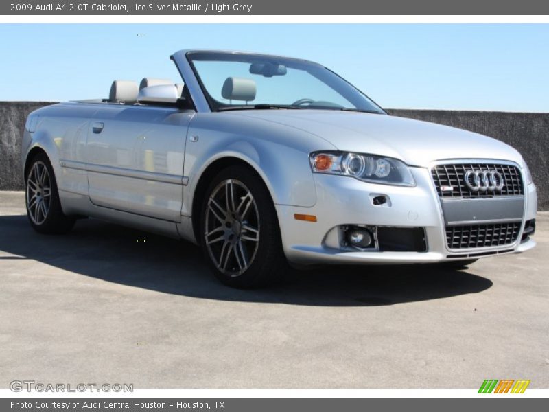 Ice Silver Metallic / Light Grey 2009 Audi A4 2.0T Cabriolet