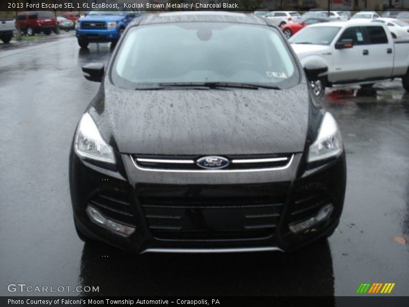 Kodiak Brown Metallic / Charcoal Black 2013 Ford Escape SEL 1.6L EcoBoost