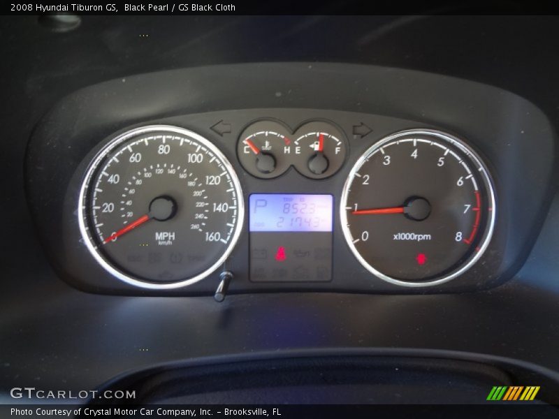 Black Pearl / GS Black Cloth 2008 Hyundai Tiburon GS