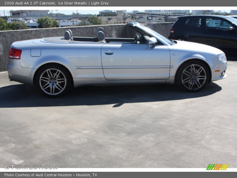 Ice Silver Metallic / Light Grey 2009 Audi A4 2.0T Cabriolet