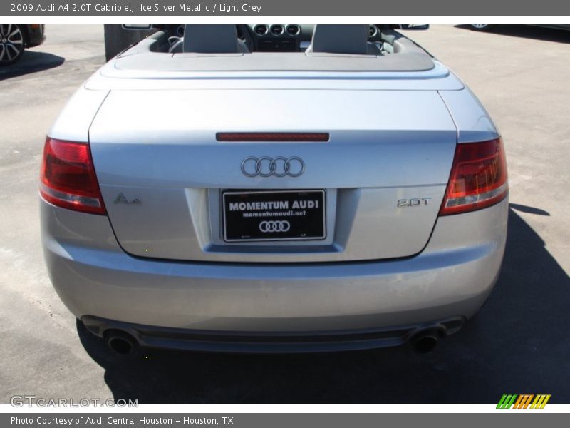 Ice Silver Metallic / Light Grey 2009 Audi A4 2.0T Cabriolet