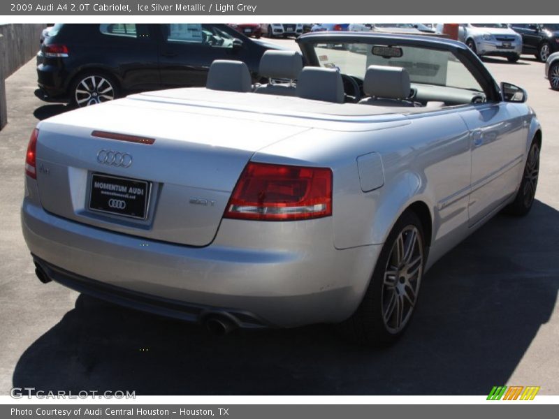Ice Silver Metallic / Light Grey 2009 Audi A4 2.0T Cabriolet