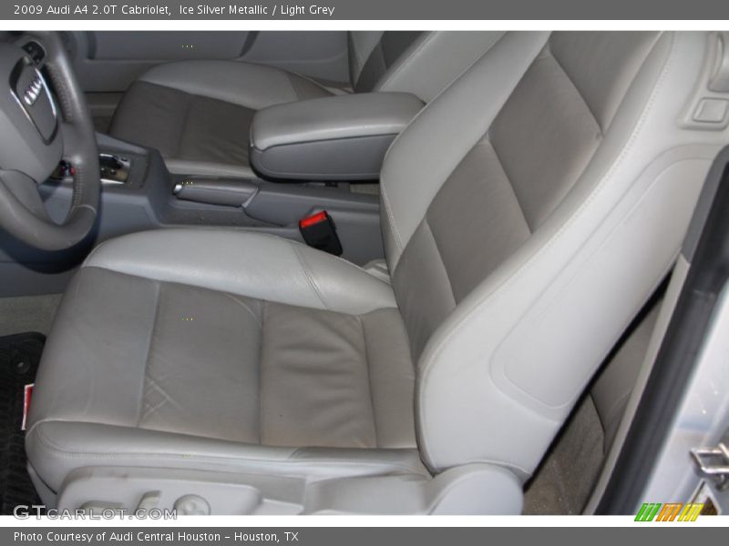 Ice Silver Metallic / Light Grey 2009 Audi A4 2.0T Cabriolet