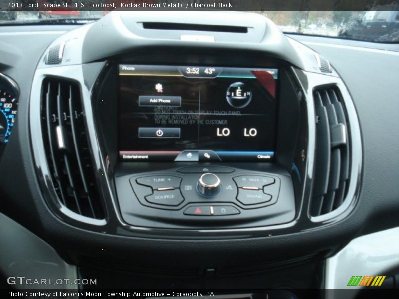 Kodiak Brown Metallic / Charcoal Black 2013 Ford Escape SEL 1.6L EcoBoost