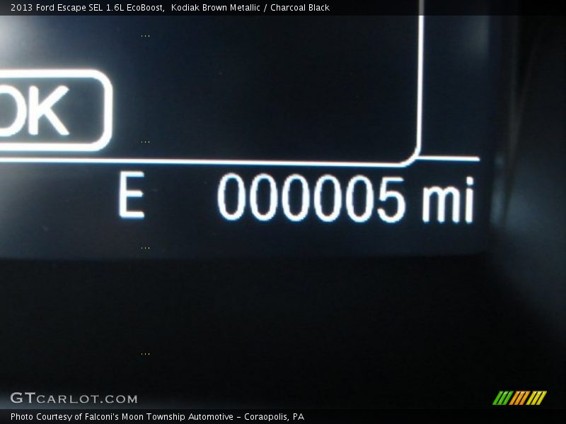 Kodiak Brown Metallic / Charcoal Black 2013 Ford Escape SEL 1.6L EcoBoost