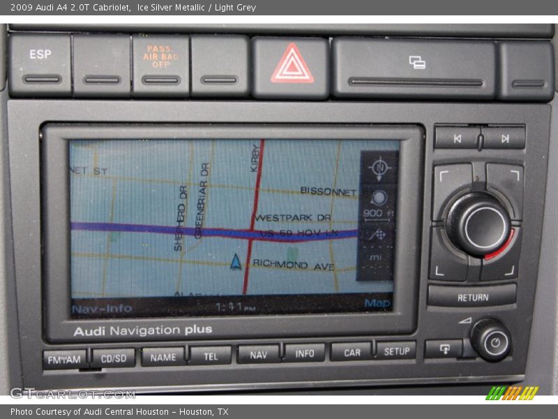 Ice Silver Metallic / Light Grey 2009 Audi A4 2.0T Cabriolet
