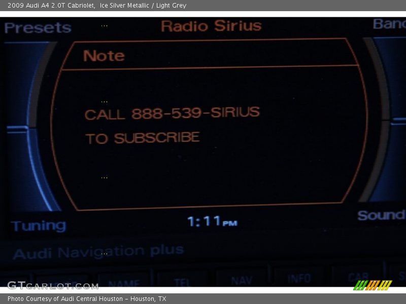 Ice Silver Metallic / Light Grey 2009 Audi A4 2.0T Cabriolet