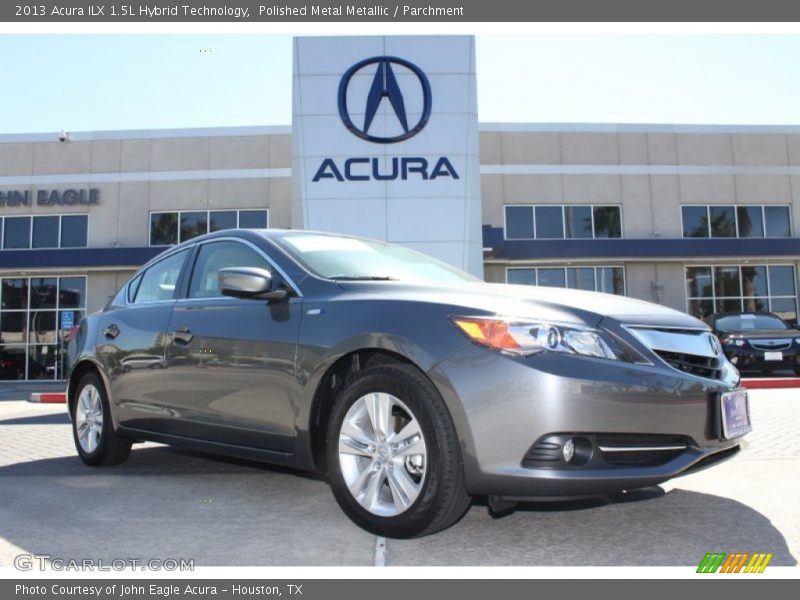 Polished Metal Metallic / Parchment 2013 Acura ILX 1.5L Hybrid Technology