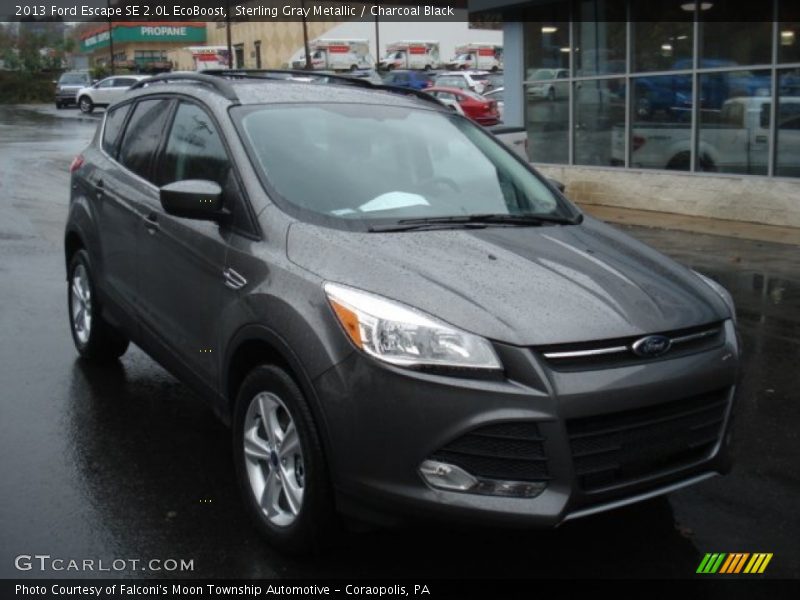 Sterling Gray Metallic / Charcoal Black 2013 Ford Escape SE 2.0L EcoBoost