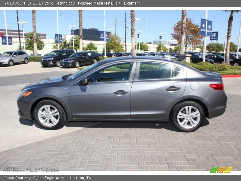 Polished Metal Metallic / Parchment 2013 Acura ILX 1.5L Hybrid Technology