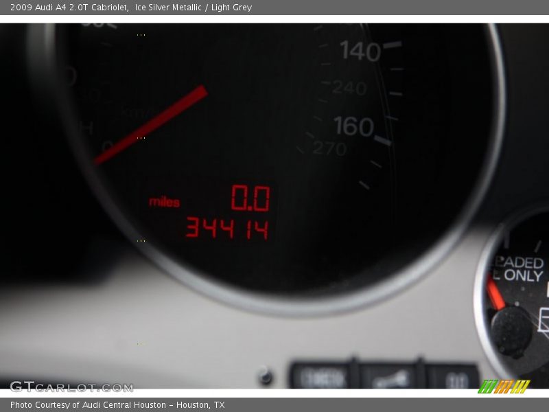 Ice Silver Metallic / Light Grey 2009 Audi A4 2.0T Cabriolet