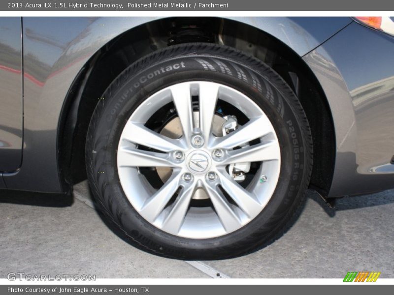 Polished Metal Metallic / Parchment 2013 Acura ILX 1.5L Hybrid Technology