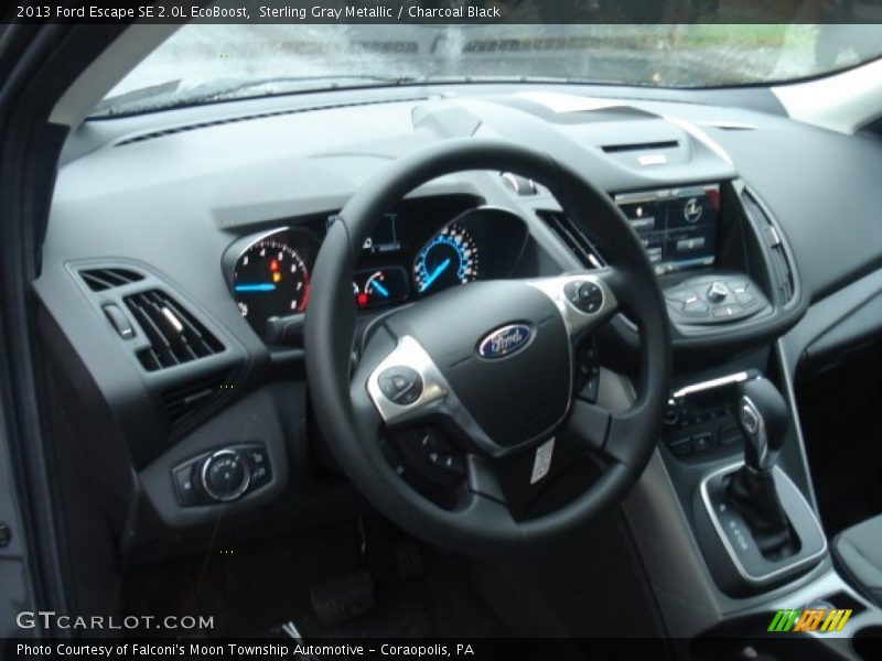 Sterling Gray Metallic / Charcoal Black 2013 Ford Escape SE 2.0L EcoBoost