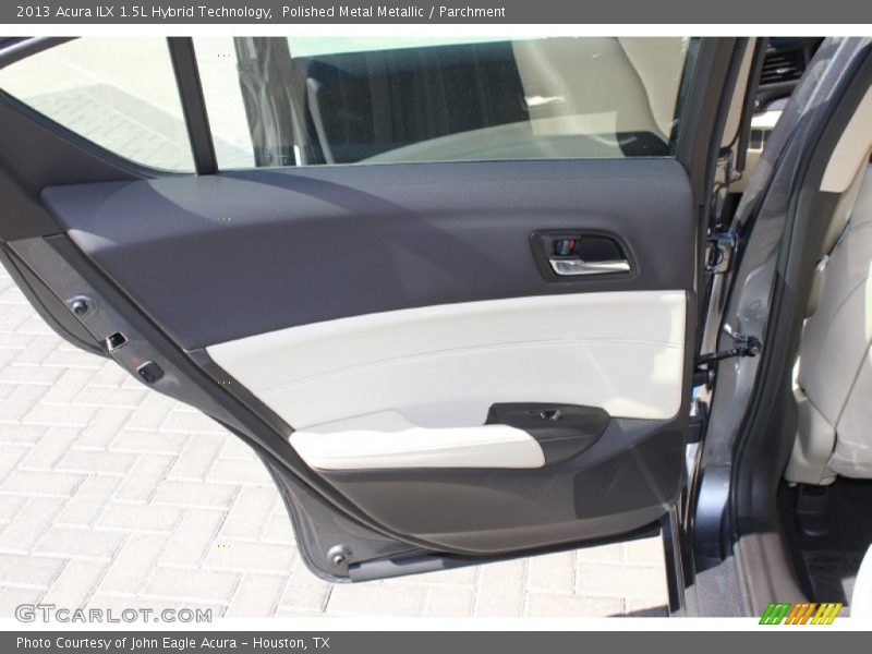 Polished Metal Metallic / Parchment 2013 Acura ILX 1.5L Hybrid Technology