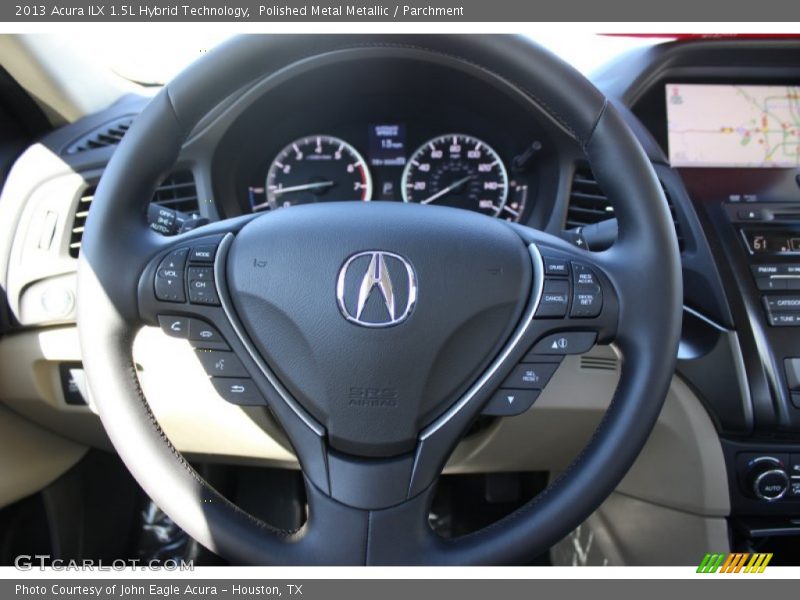 Polished Metal Metallic / Parchment 2013 Acura ILX 1.5L Hybrid Technology