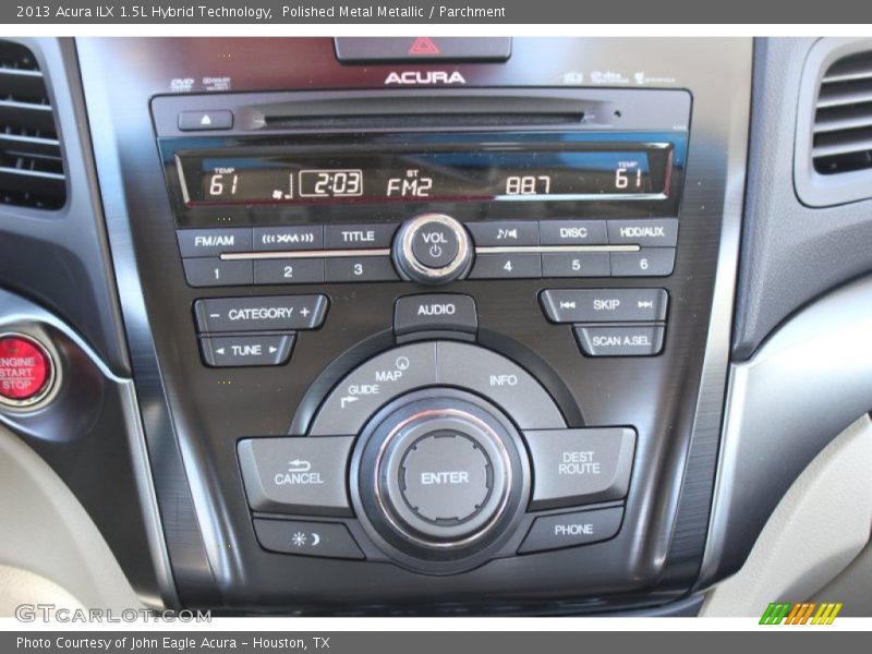 Polished Metal Metallic / Parchment 2013 Acura ILX 1.5L Hybrid Technology