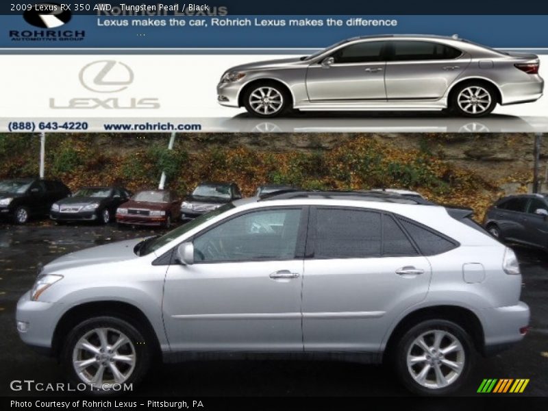 Tungsten Pearl / Black 2009 Lexus RX 350 AWD