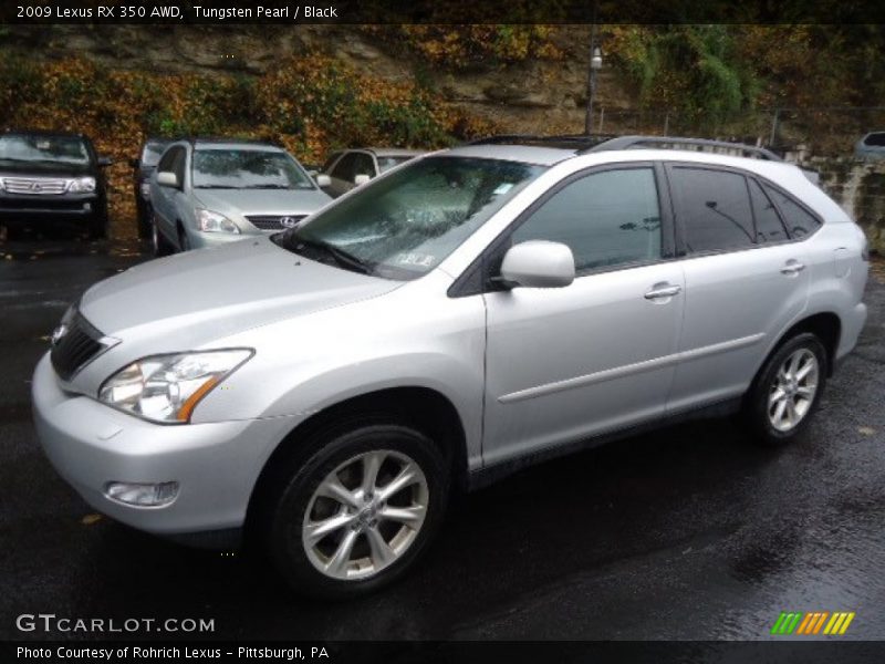 Tungsten Pearl / Black 2009 Lexus RX 350 AWD