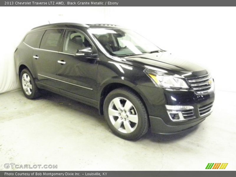 Black Granite Metallic / Ebony 2013 Chevrolet Traverse LTZ AWD