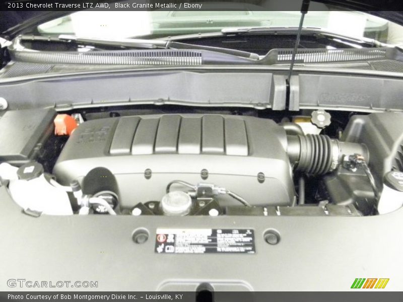 Black Granite Metallic / Ebony 2013 Chevrolet Traverse LTZ AWD