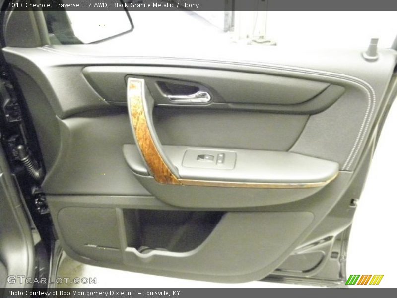 Black Granite Metallic / Ebony 2013 Chevrolet Traverse LTZ AWD