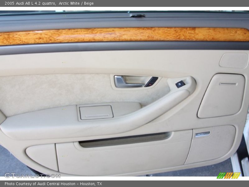 Arctic White / Beige 2005 Audi A8 L 4.2 quattro