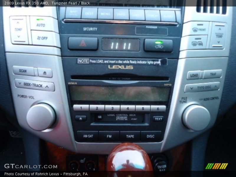 Tungsten Pearl / Black 2009 Lexus RX 350 AWD