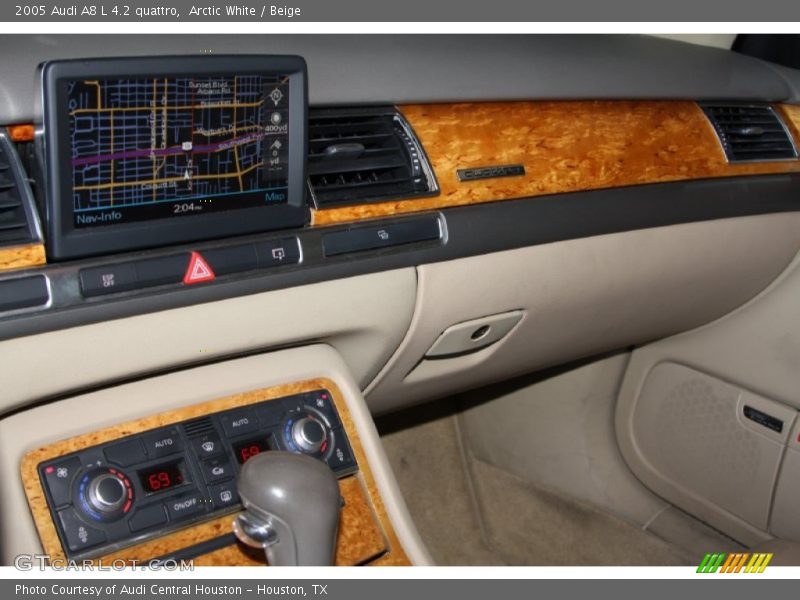 Arctic White / Beige 2005 Audi A8 L 4.2 quattro