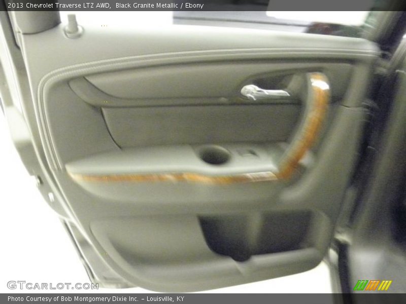 Black Granite Metallic / Ebony 2013 Chevrolet Traverse LTZ AWD