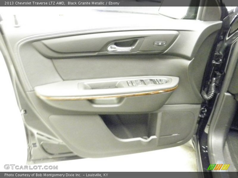 Black Granite Metallic / Ebony 2013 Chevrolet Traverse LTZ AWD