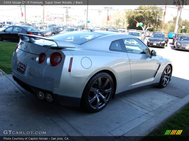 Super Silver Metallic / Black 2009 Nissan GT-R Premium