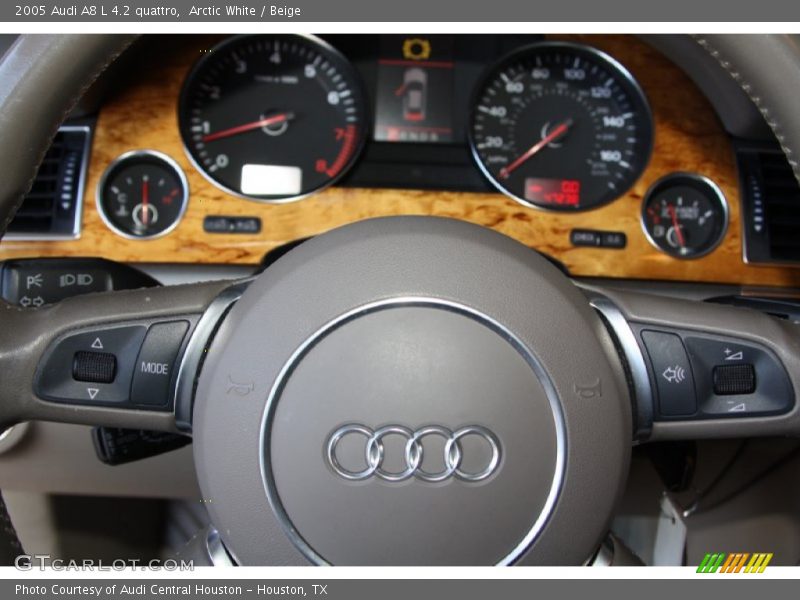 Arctic White / Beige 2005 Audi A8 L 4.2 quattro