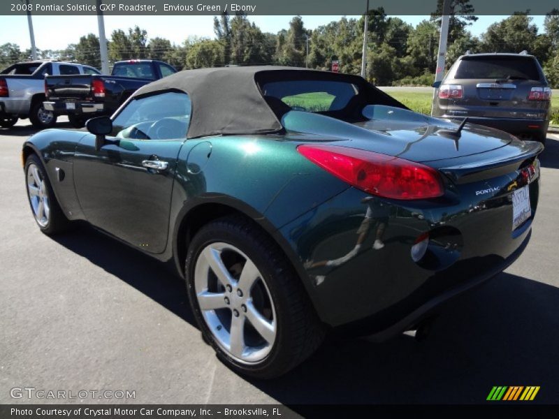 Envious Green / Ebony 2008 Pontiac Solstice GXP Roadster