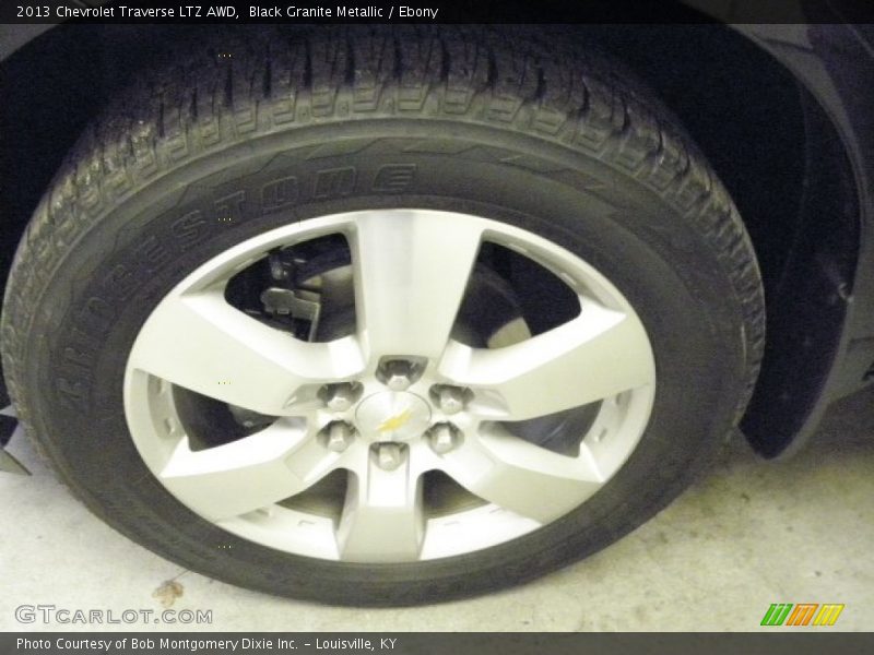 Black Granite Metallic / Ebony 2013 Chevrolet Traverse LTZ AWD