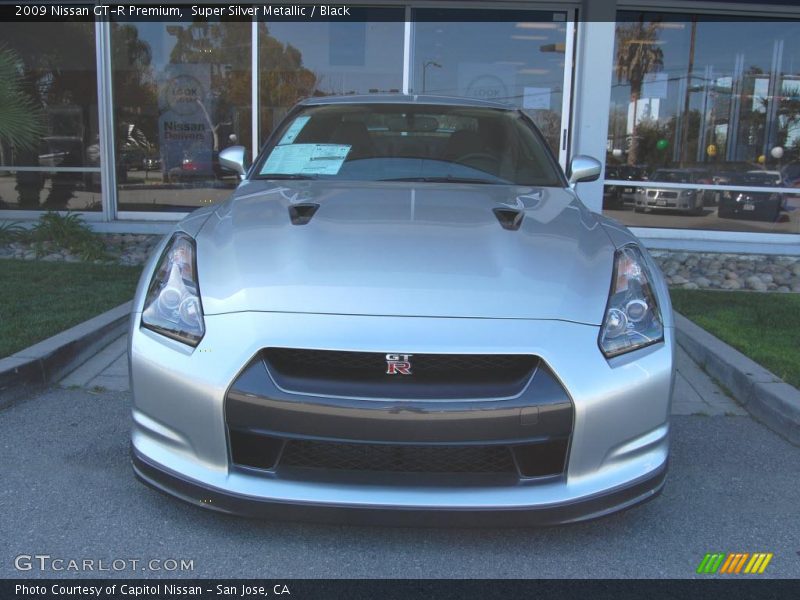 Super Silver Metallic / Black 2009 Nissan GT-R Premium